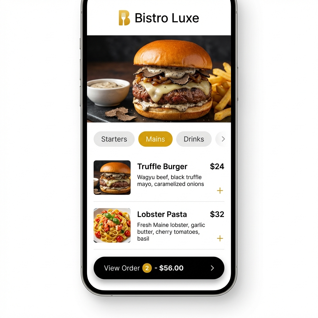 Mobile Menu Interface